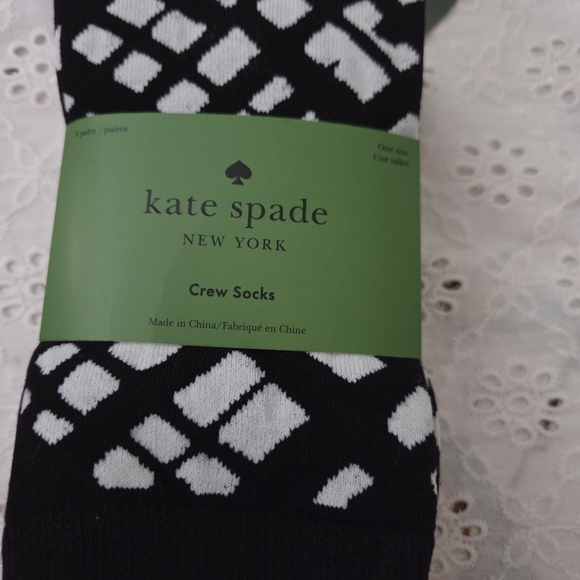 Kate Spade Set Of Three Crew Socks - Picture 3 of 6